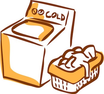 Wash clothes in cold water